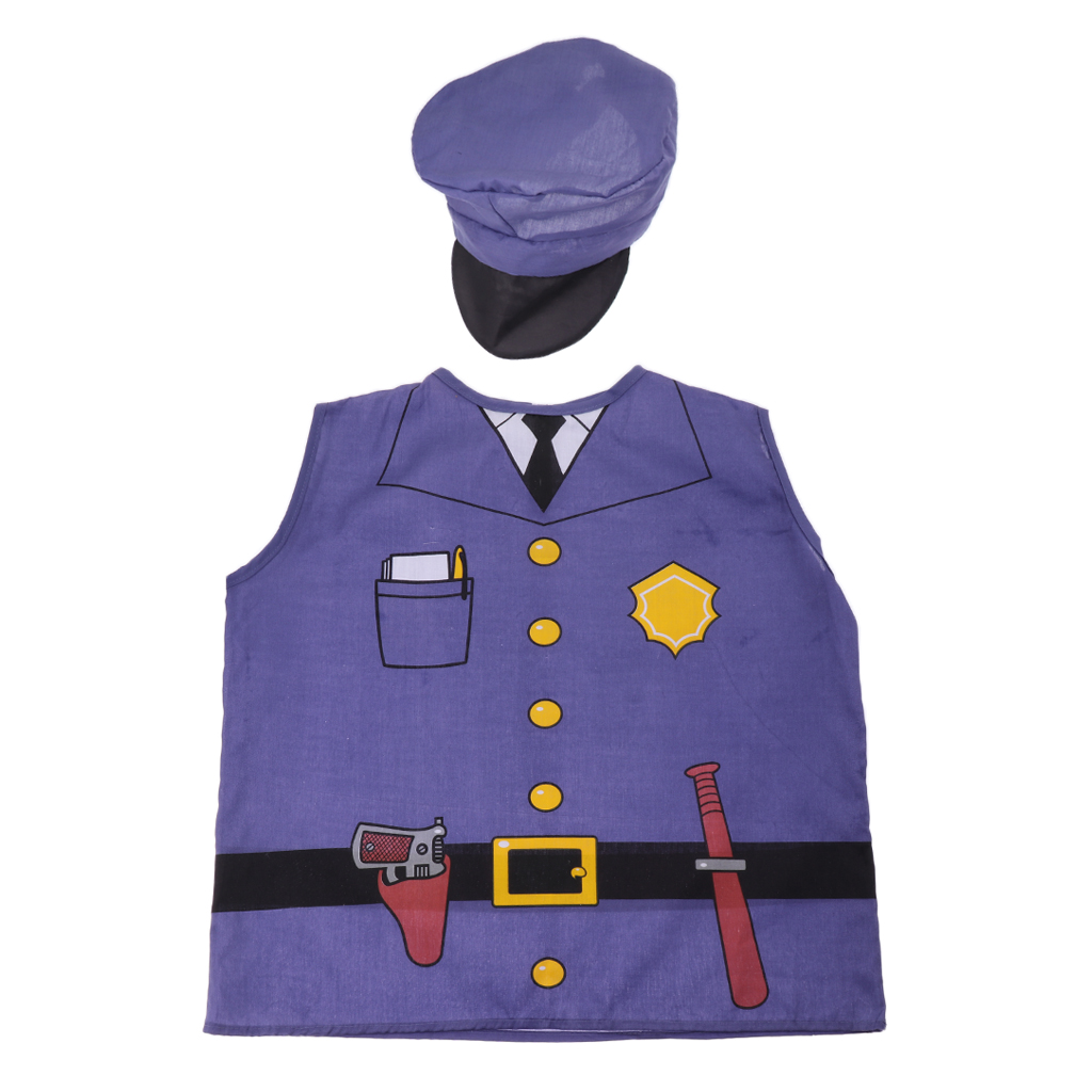 Kindergarten Performance Props Role-Playing Costumes for Child Police