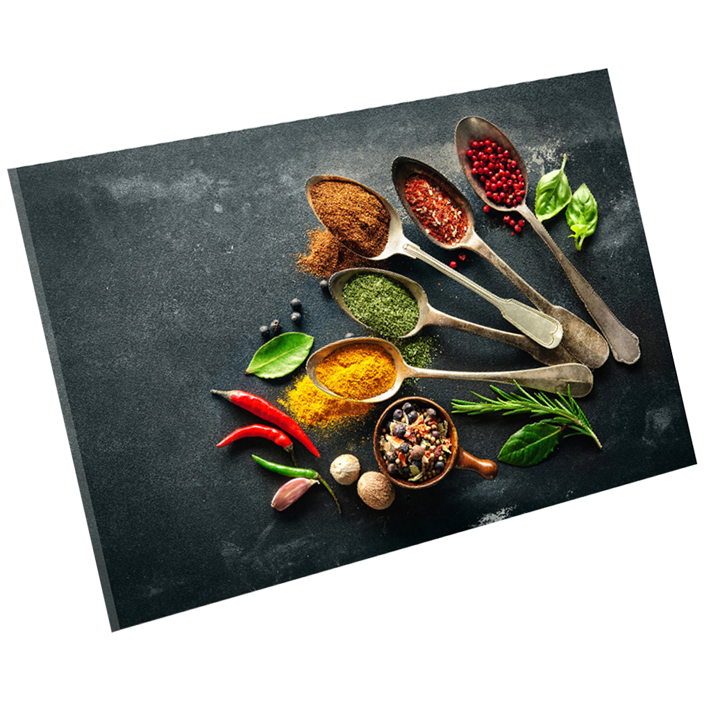 Kitchen Wall Art with Spices, Colorful Kitchen Canvas Picture Painting ...