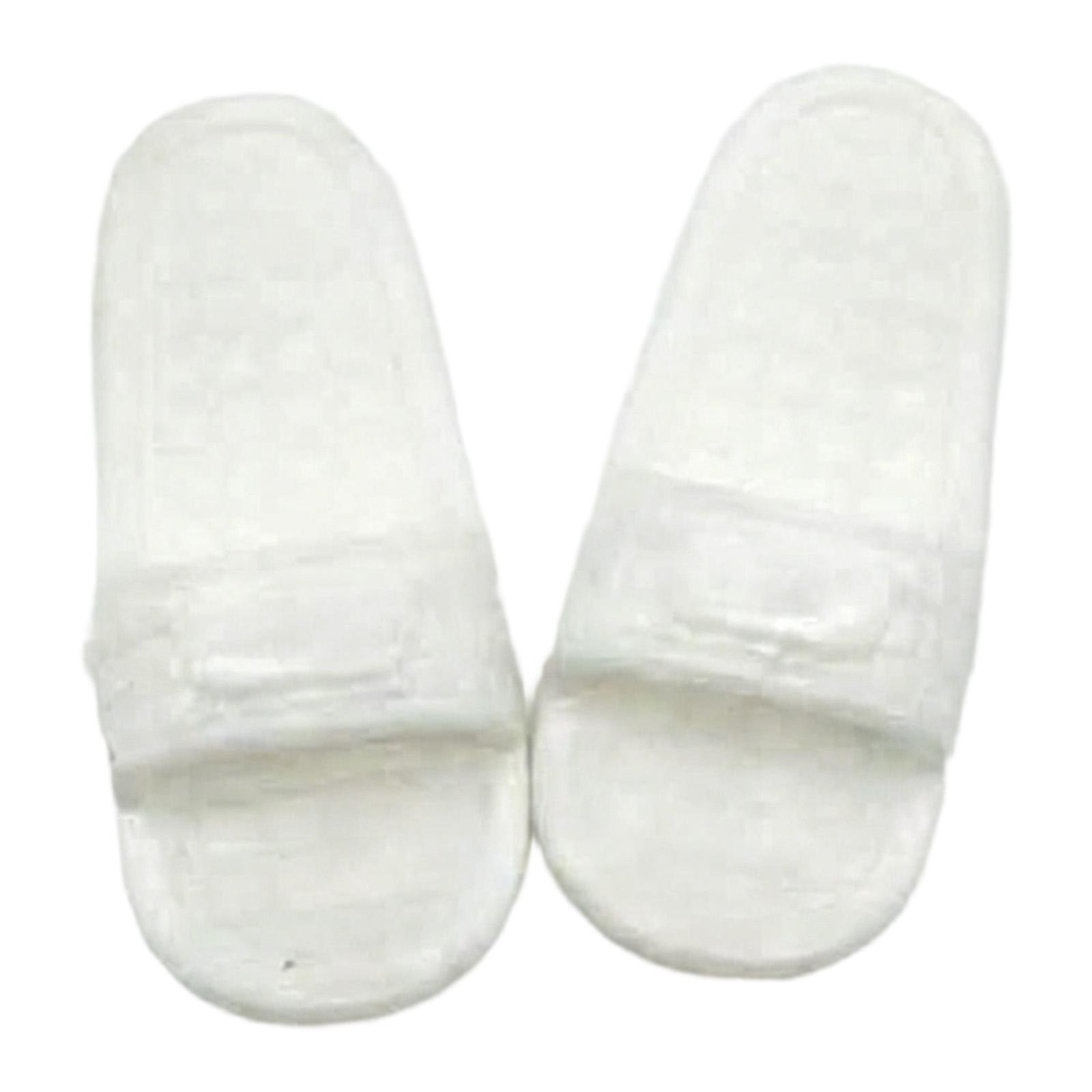BJD Doll Slippers White
