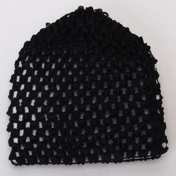 Versatile Crochet Beanie Hat Cap for Baby Infant Girl - Black