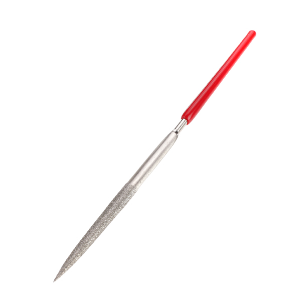 180mm Long Half Round Needle File w/ Diamond Coating