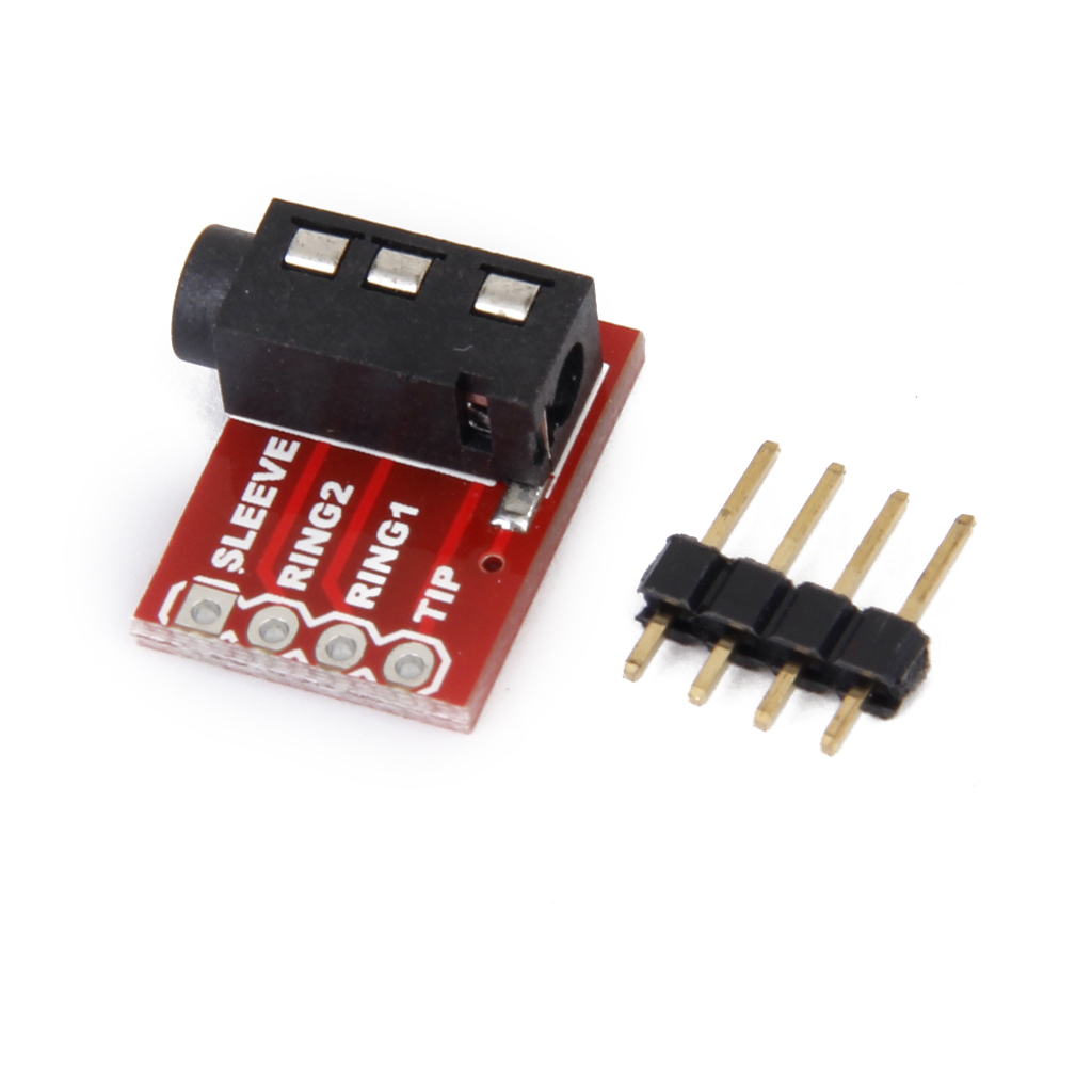 TRRS 3.5mmJack Breakout Board Headset Stereo Socket Plate Extension Module