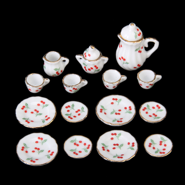 Dollhouse Porcelain Tea Set