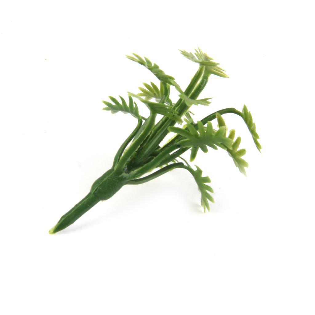 50pcs Green Scenery Landscape Model Grass with Crushed Leaves