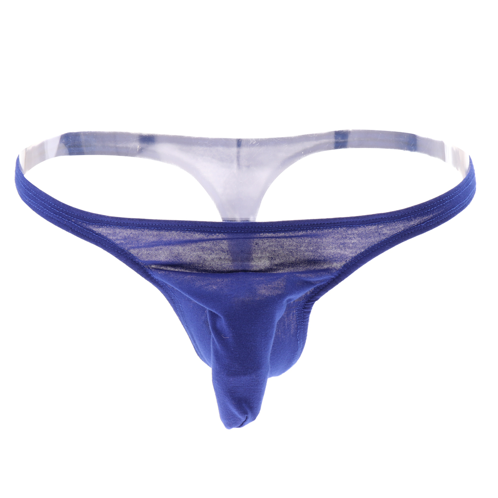 G-string Sexy Thong Underwear Pouch Panty for Men - Blue