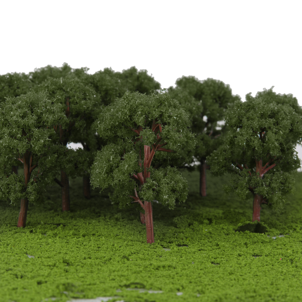 20pcs Banyan Trees Model Train Scenery Landscape Scale 1:150 Green