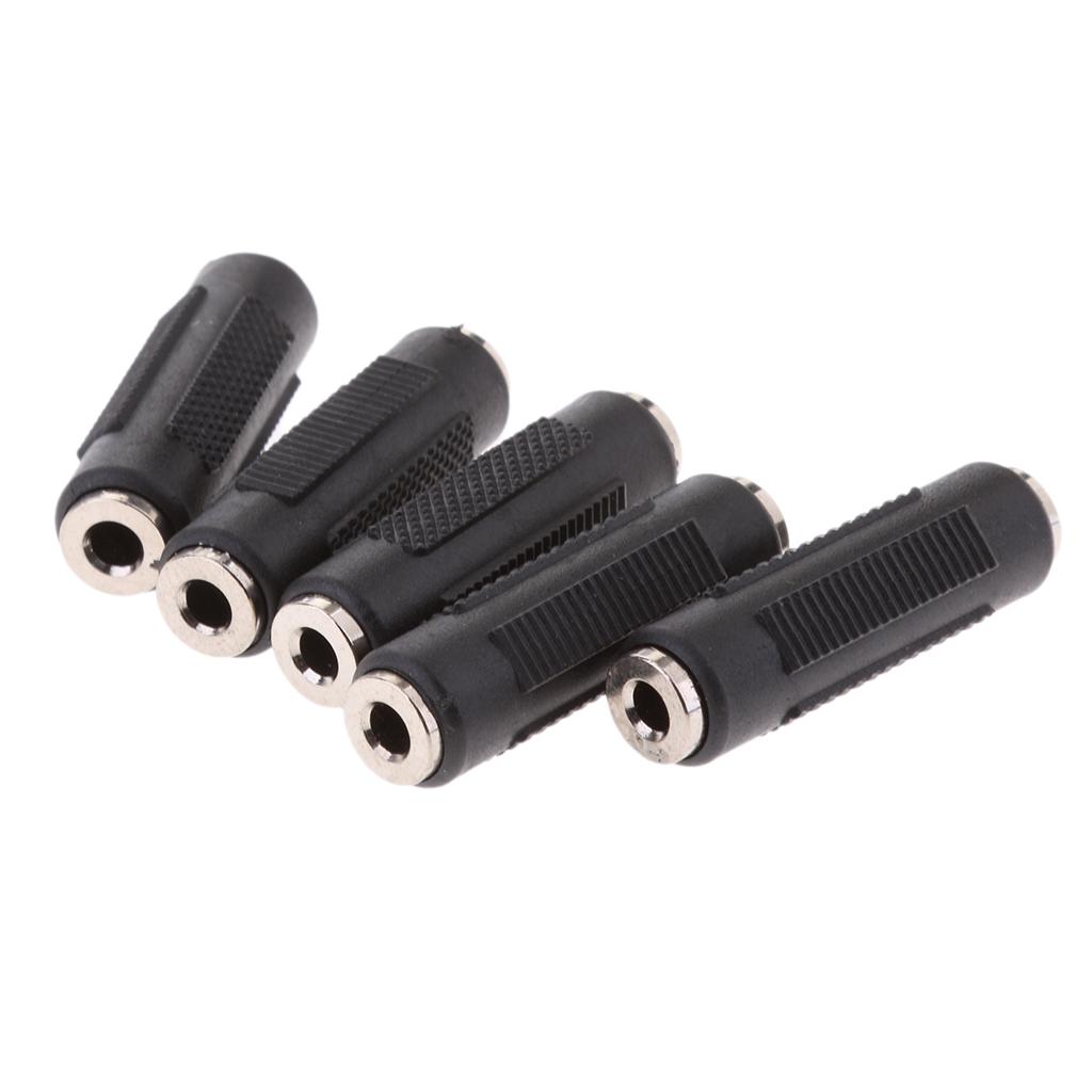 6x3.5mm Stereo Audio Cable Adapter Female to Female Jack Coupler Adapter