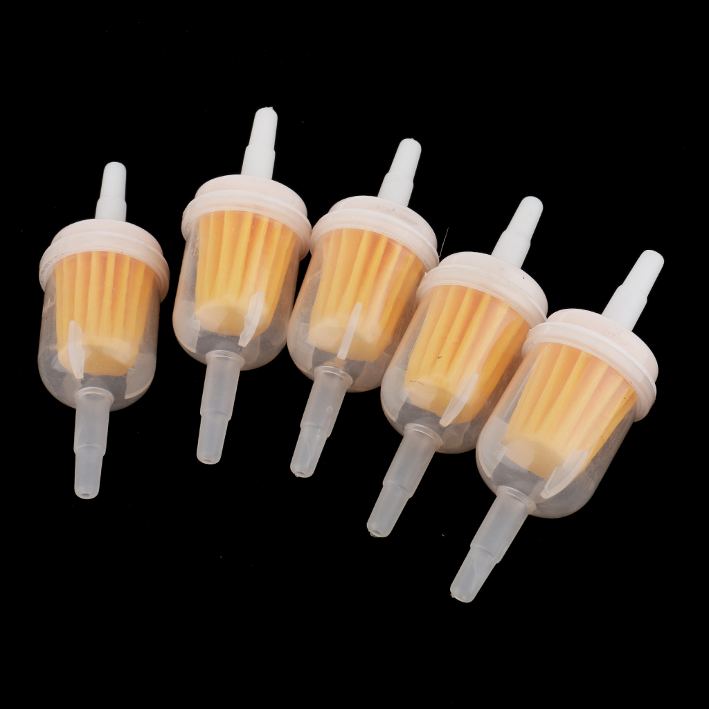 10pcs Universal Motorcycle Inline Gas Oil Fuel Filter for 1/4'' 5/16'' Fuel Line