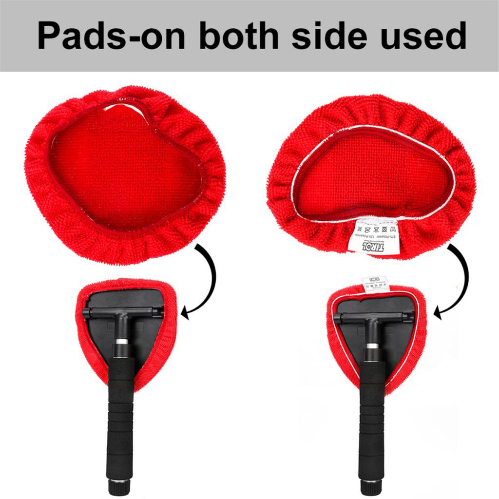 1 Pair Car Auto Microfiber Windshield Clean Wiper Glass Window Tool Brush