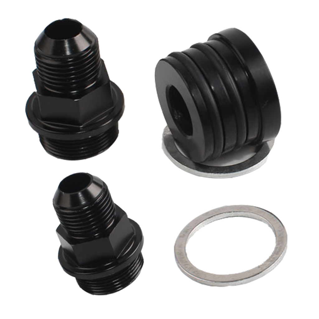 Rear Block Plug and M28-10AN Breather Fittings Adapter kit for Honda and Integra B16/B18