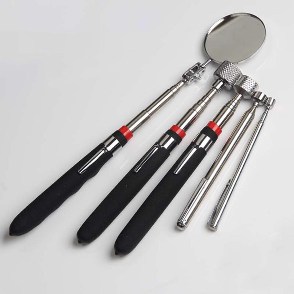 Magnetic Telescoping Pick-Up Tool Inspection Mirror Telescopic Rod