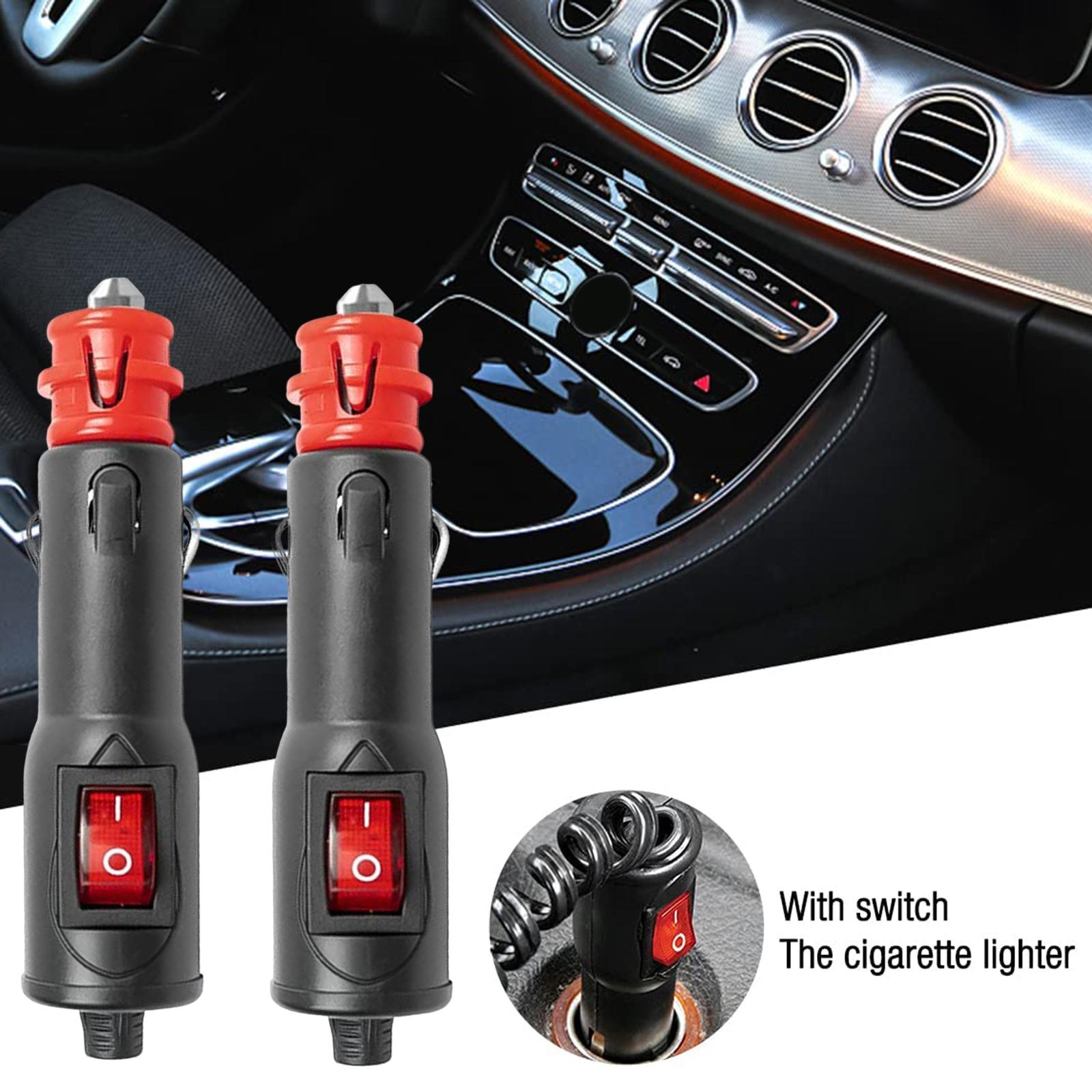 2x Heavy Duty Cigarette Lighter Plug 12V for Car Tire Inflator Cleaner