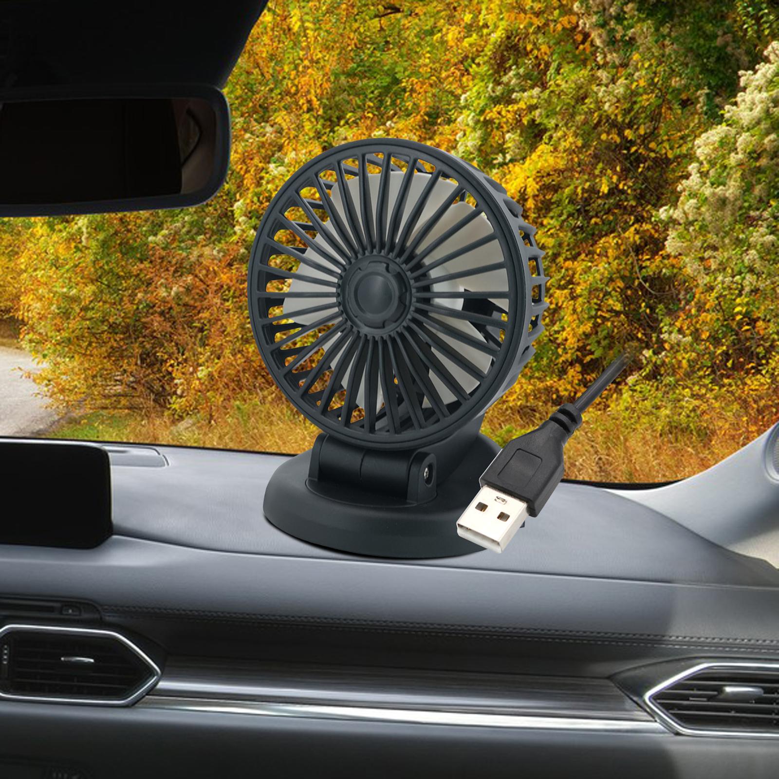 Car Cooling Fan, Air Circulation Fan Auto Cooler Fan for SUV Boat 5V USB