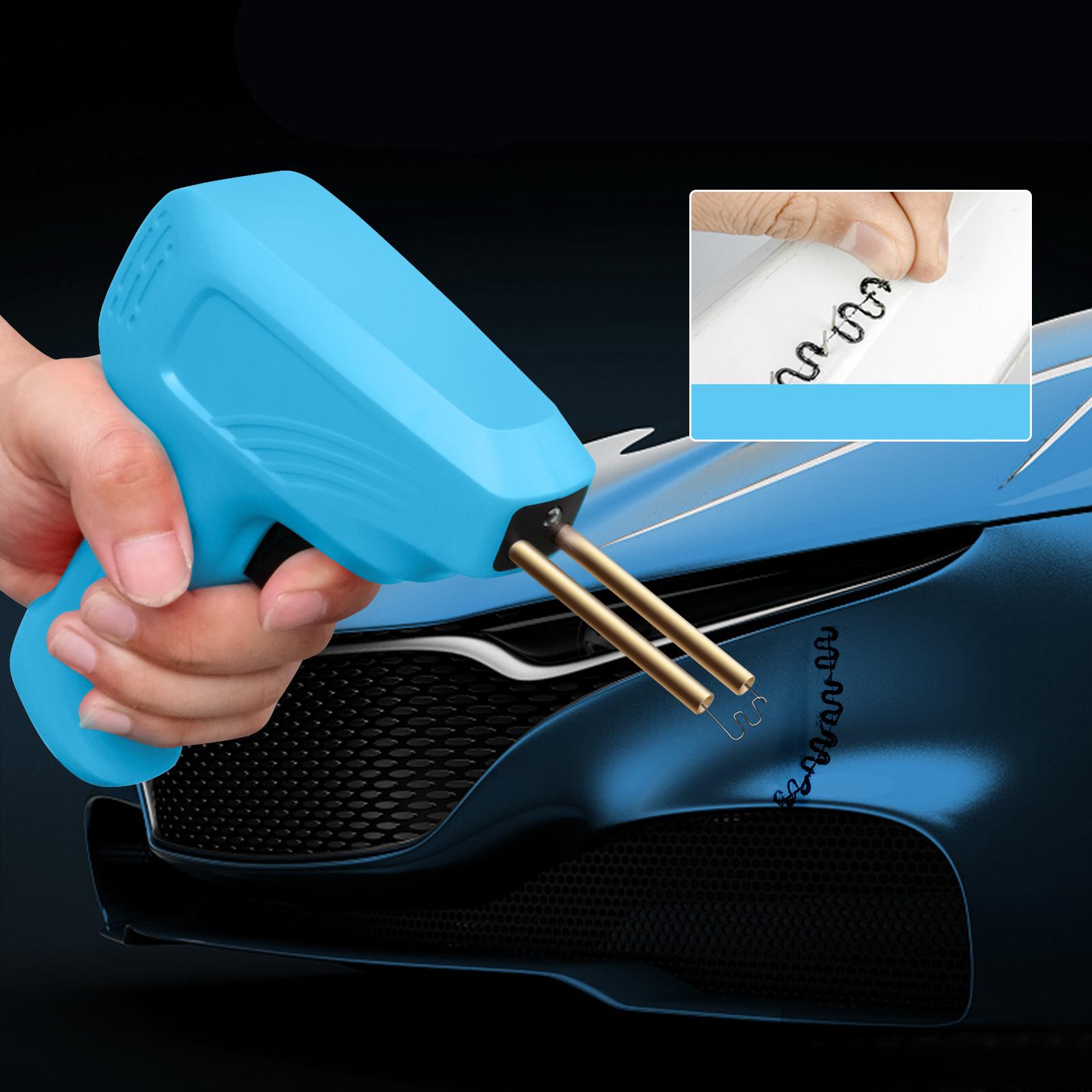 Stapler Plastic Welding Machine Nailing for Repairing Bumpers Spoilers Blue