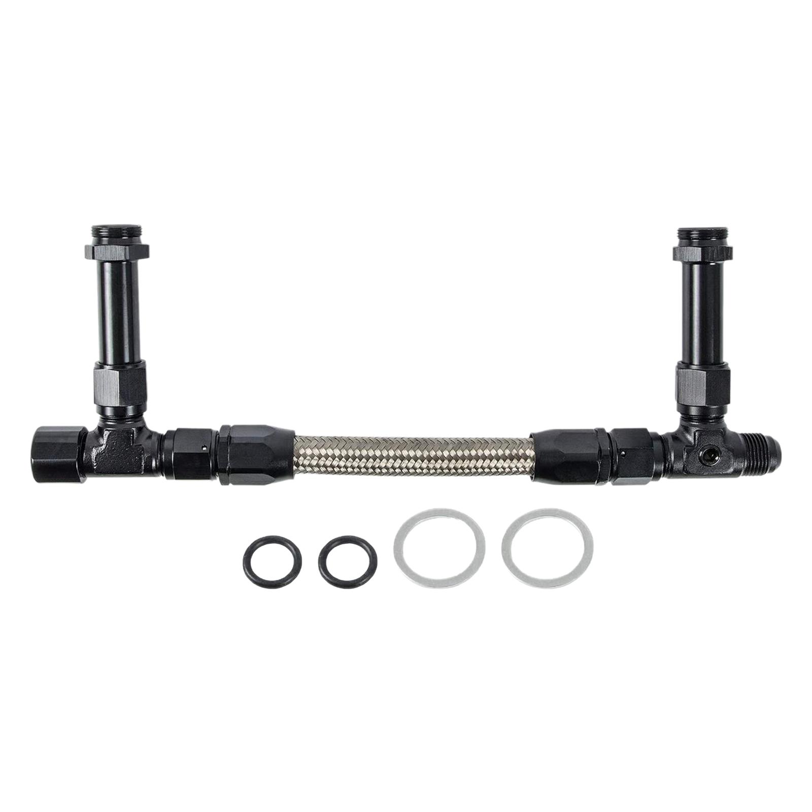 Dual feed Fuel Line for 4150 Premium Replaces Durable Universal for Aed Black