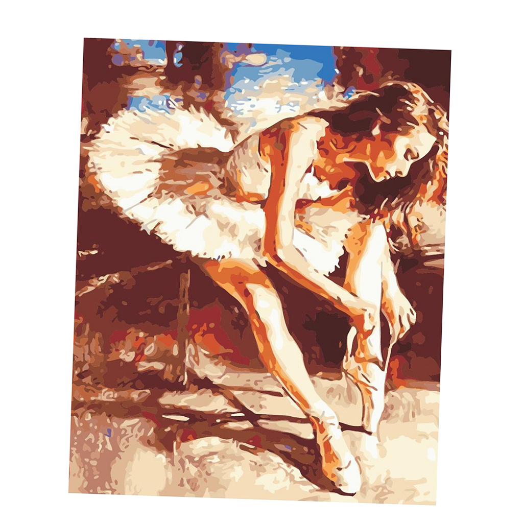 Diy Kunstdruck Wandbild sich die Farben füllen Malen nach