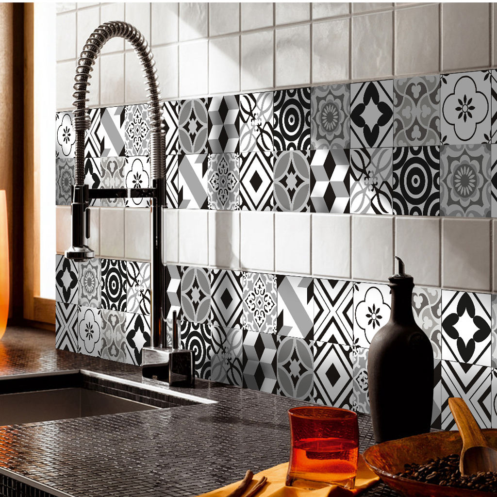 Decorative Wall Tile Transfers Sticker for Kitchen Tiles | 8x8 inches