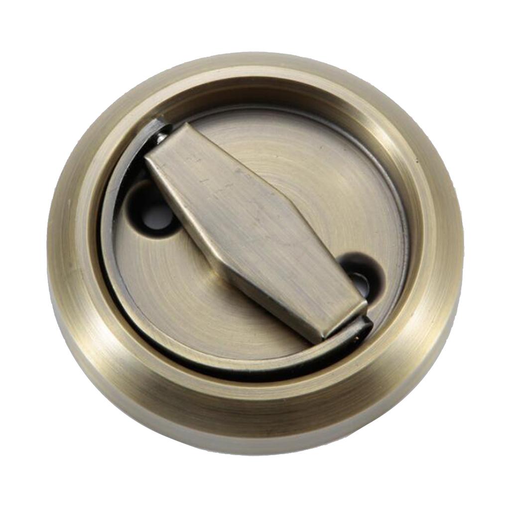 Stainless Recessed Invisible Door Handle Locks Cabinet Pulls Handle Bronze