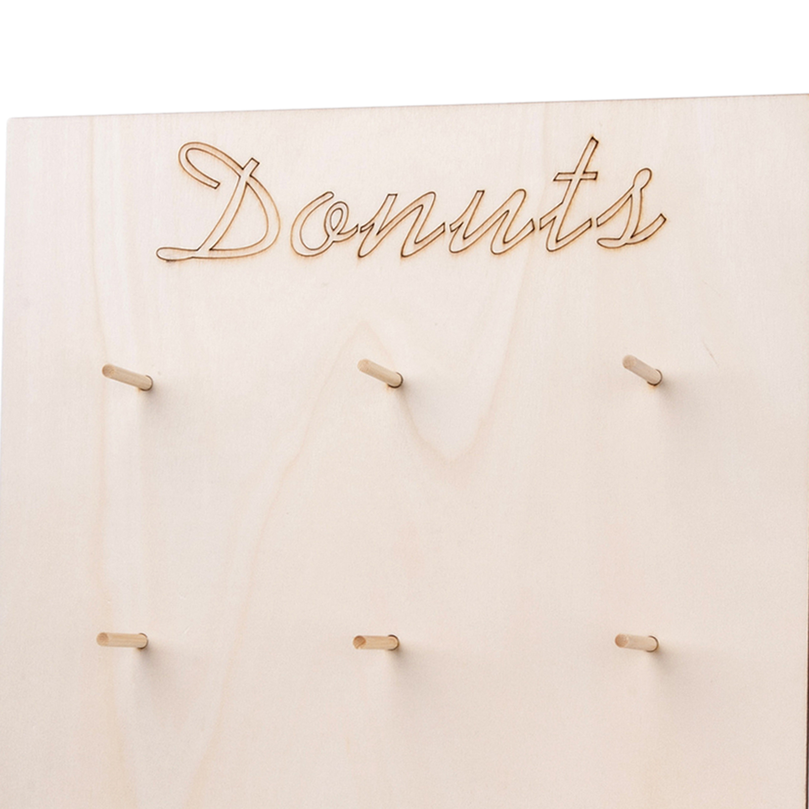 Donut Stand Doughnut Wood Display Holder Birthday Party Rectangle 40x30cm