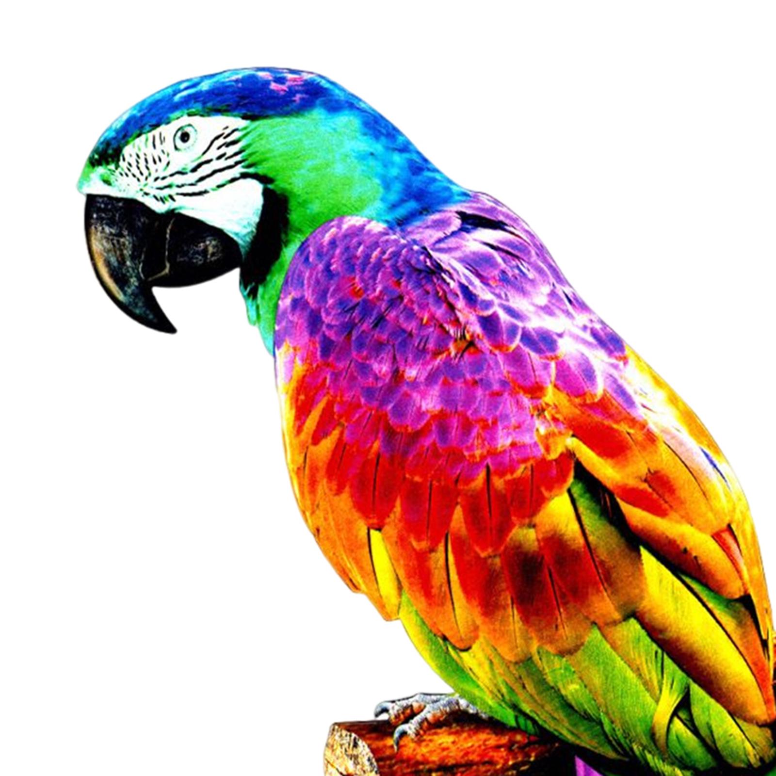 Artificial Parrots Figurines Statue Animal for Wedding Outdoors Ornament style A