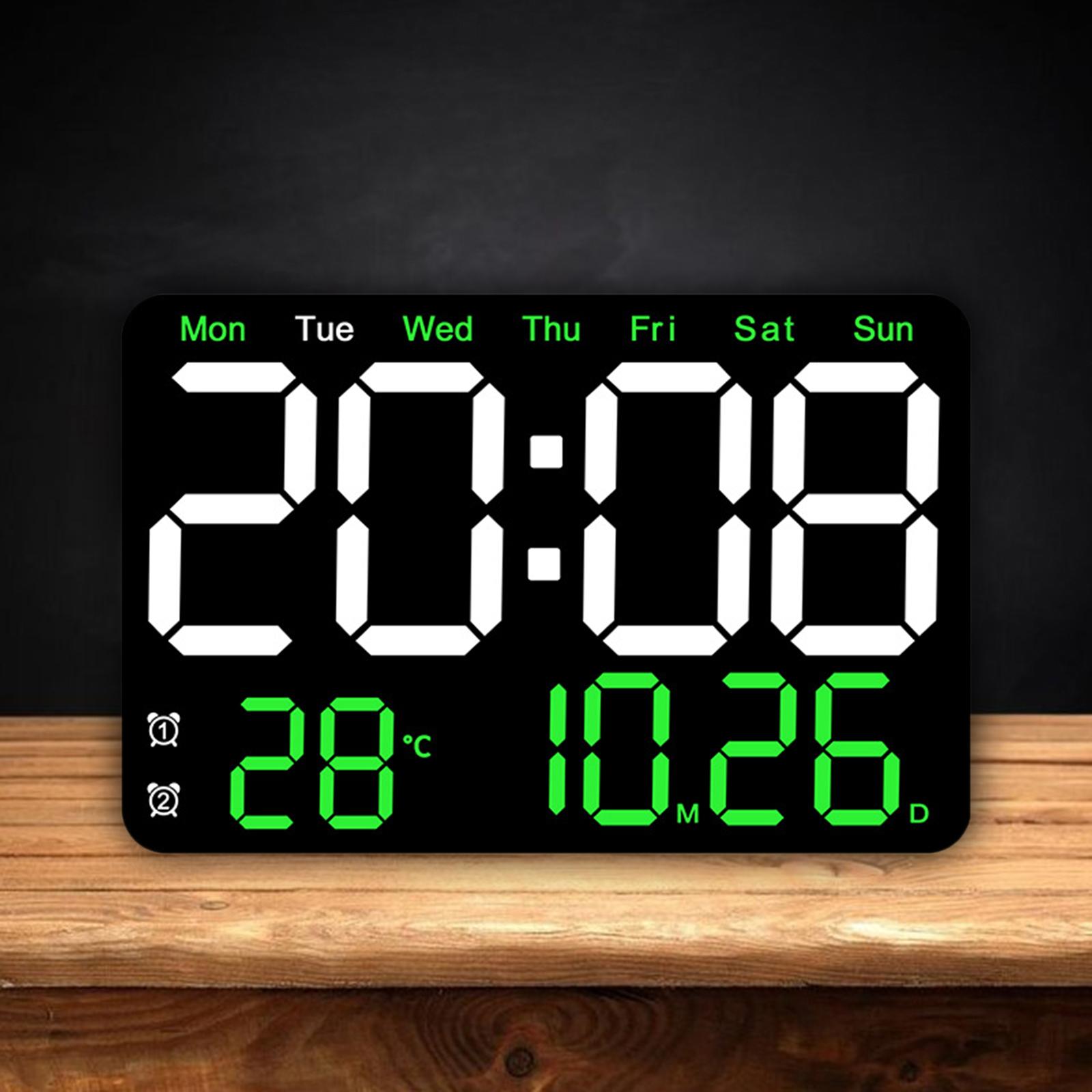 Digital Alarm Clock 10 Level Adjustable Brightness for Classroom Living Room