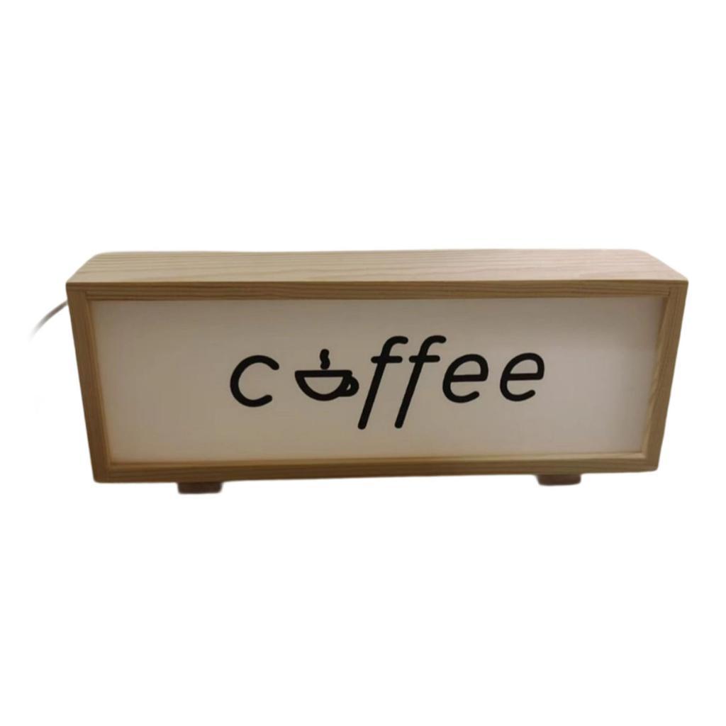Coffee Sign Frame with Light