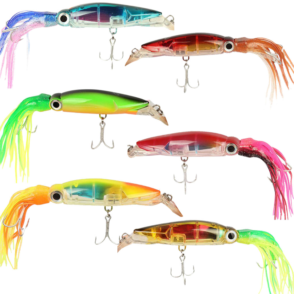 2pcs Fishing Skirt Lure Squid Octopus Fishing Lure Tuna Marlin Trolling Lure