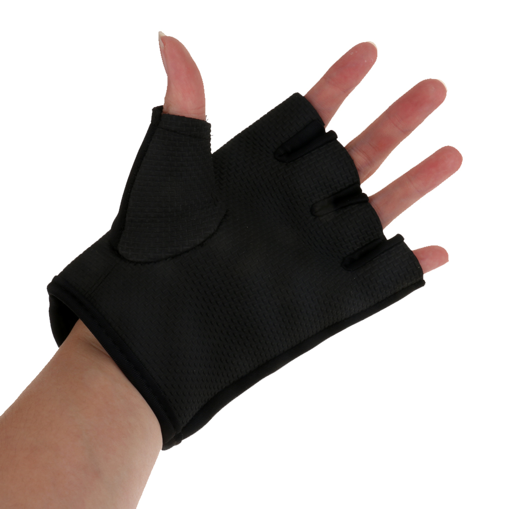 Unisex Fingerless Mitts Cycling Weight Lifting Gym Fitness Training Gloves