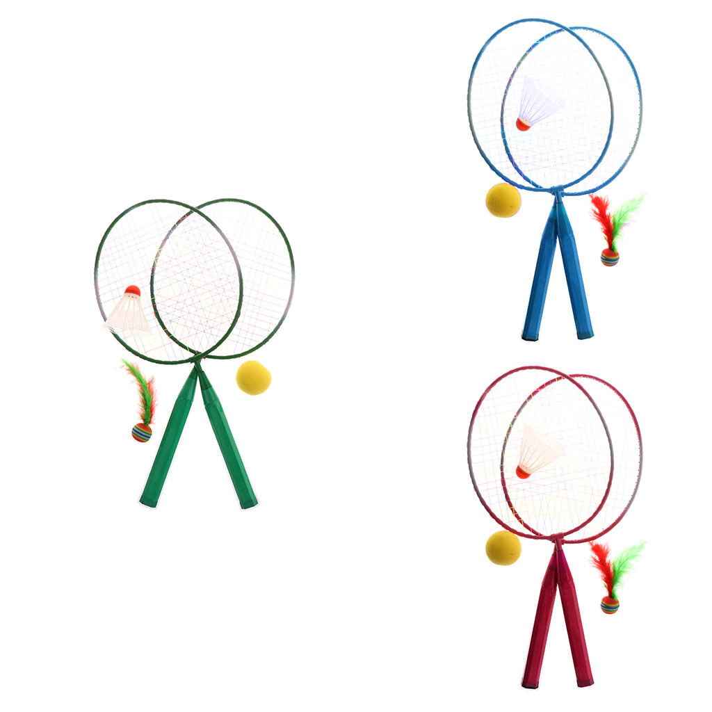 Kids Mini Badminton Rackets Birdie Set Outdoor Indoor Sport Game Toy 3