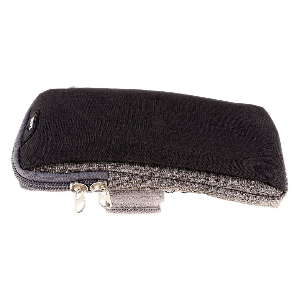 Sport Armband Fitness Arm Bag Phone Arm Pouch with Headphone Hole Black S