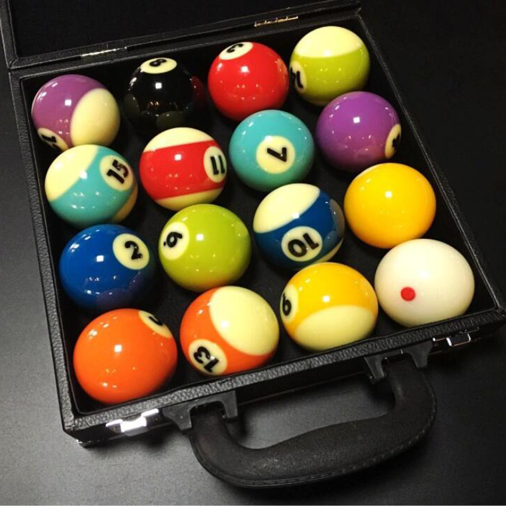 Premium PU Snooker Ball Carrying Case Balls Holder Billiards Accessories S