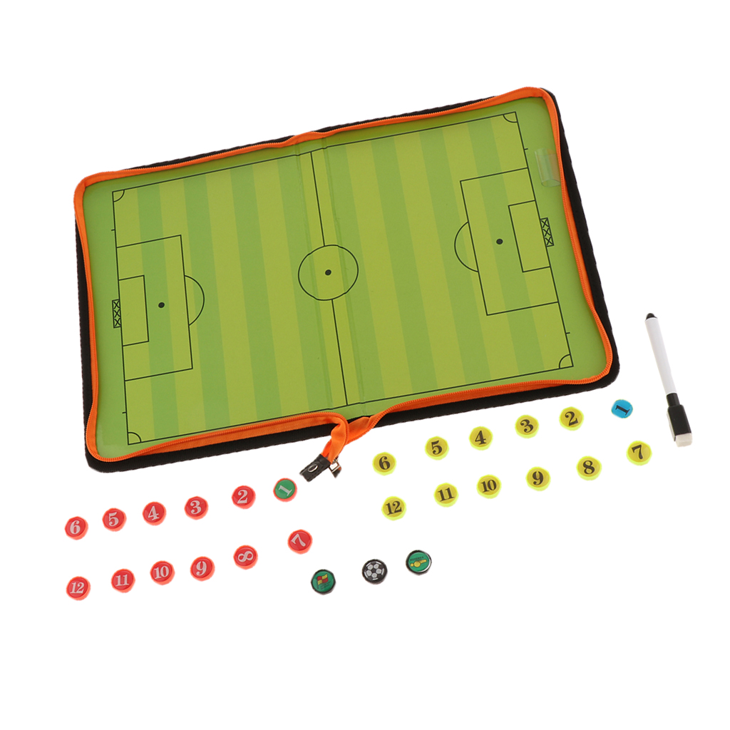 Football Basketball Coaching Board Magnetic Soccer Strategy Clipboard Type 1