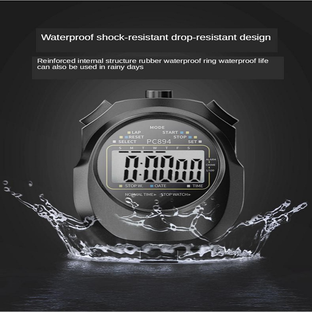 Handheld Electronic Stopwatch Timer Waterproof