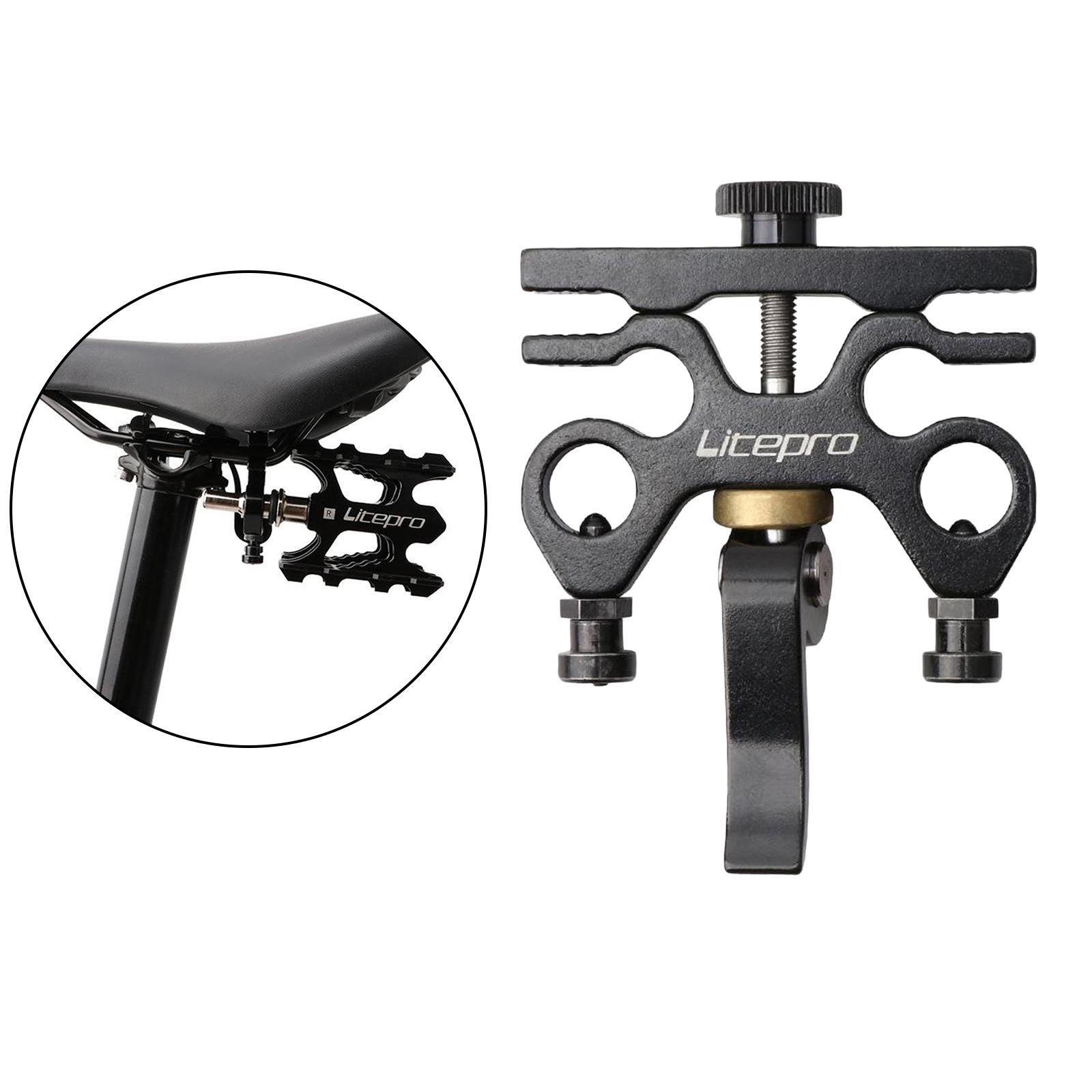 Aluminum Alloy Foldable Bike Cycling Quick Release Pedal Holder for Brompton