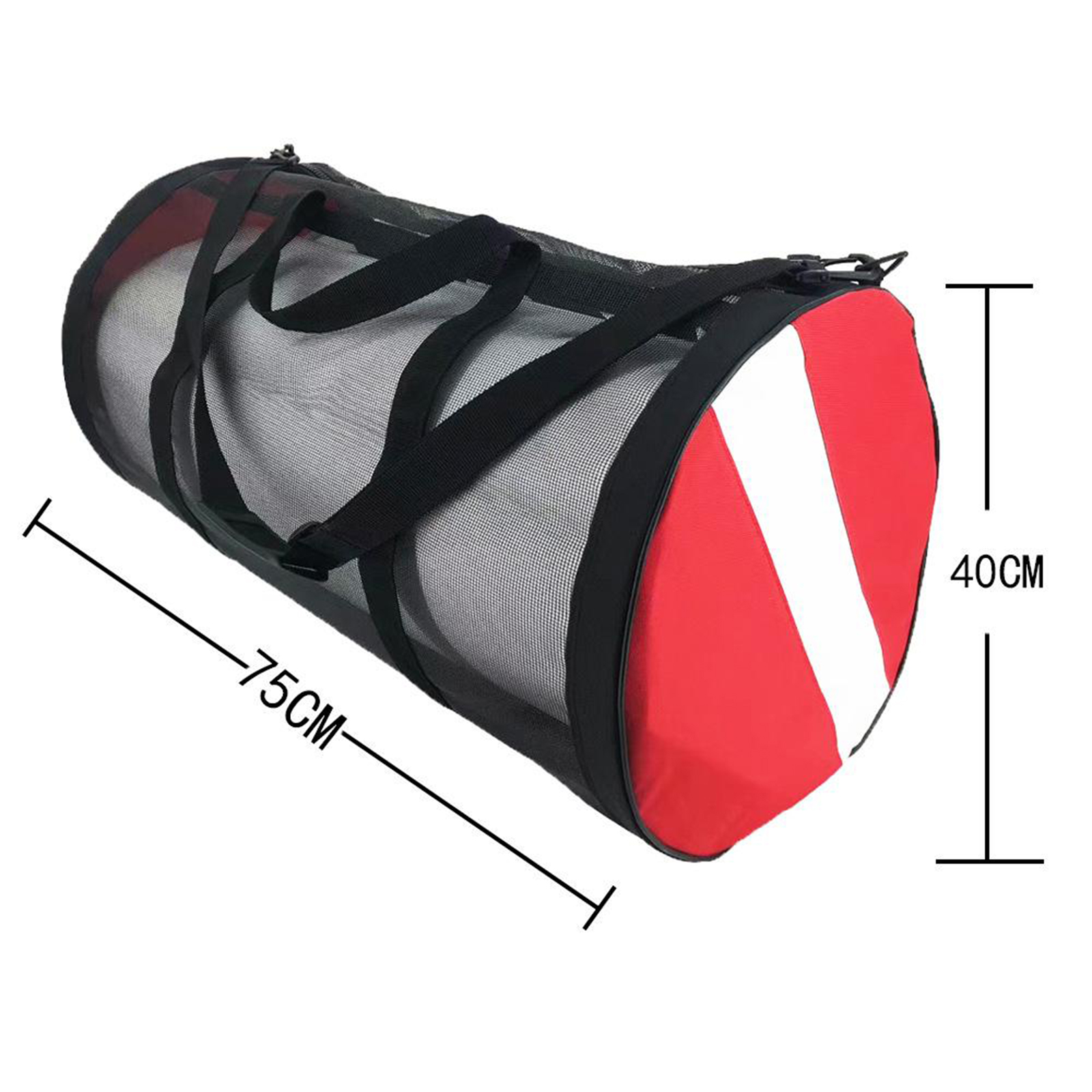 Dive Flag Mesh Duffel Backpack Handbag Organizer for Scuba Diving Equipment