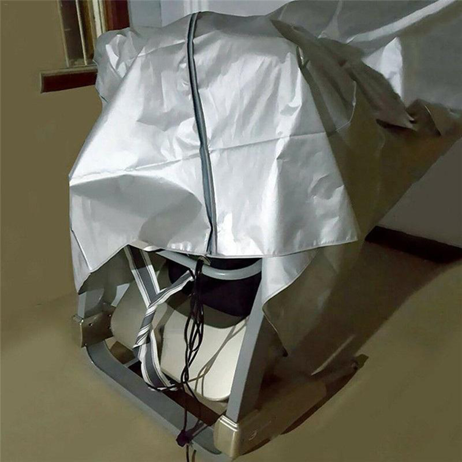 Treadmill Cover Running Machine Shelter Case Waterproof Silver_110x95x160cm