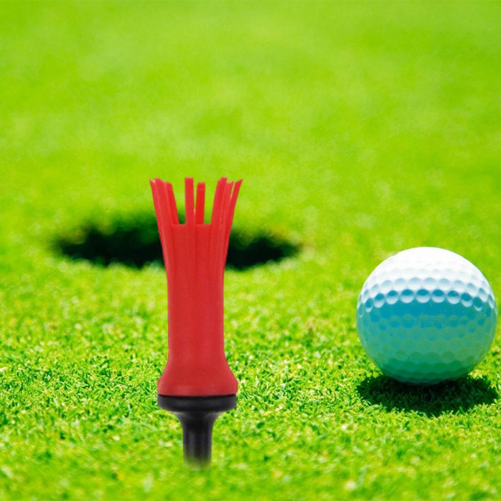 Golf Tees Rubber with Good Elasticity for Golfer Equipment Gift red