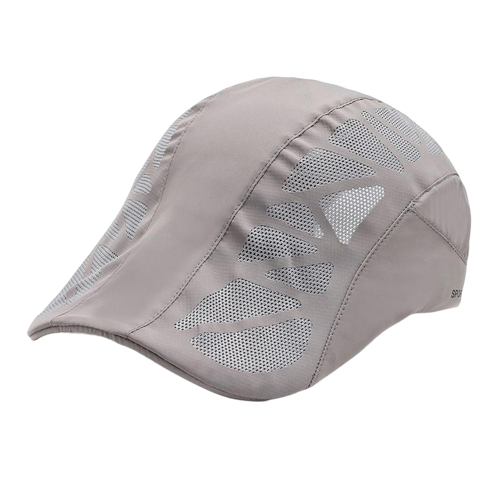 Breathable Sun Hat Summer Driver Hat Sports Baseball Caps Golf Caps Cotton Light Gray