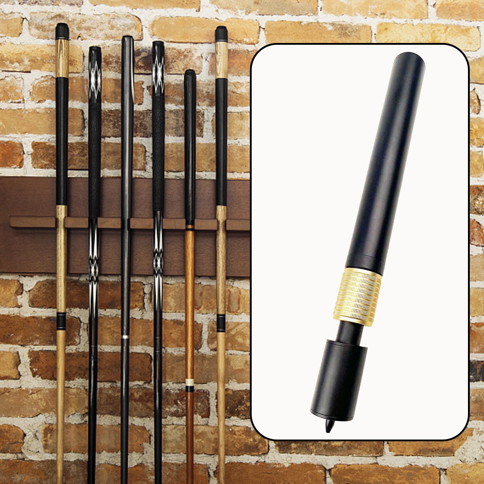 Snooker Cue Stick Extender Beginners Telescopic Billiards Pool Cue Extension Black Gold 