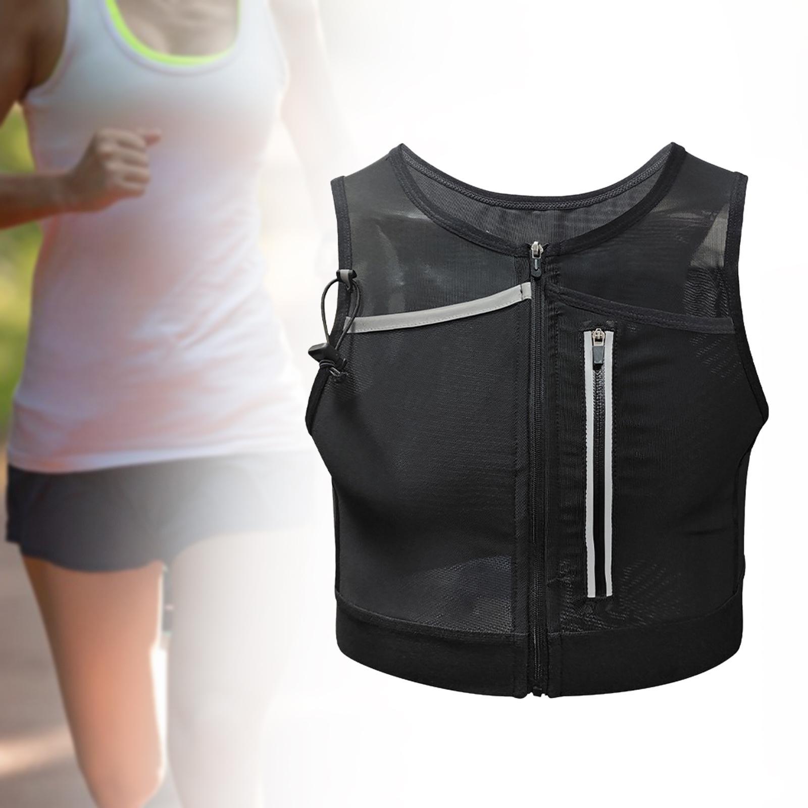 Running Vest Bag Reflective Chest Pack for Hiking Bicycle Riding Cycling