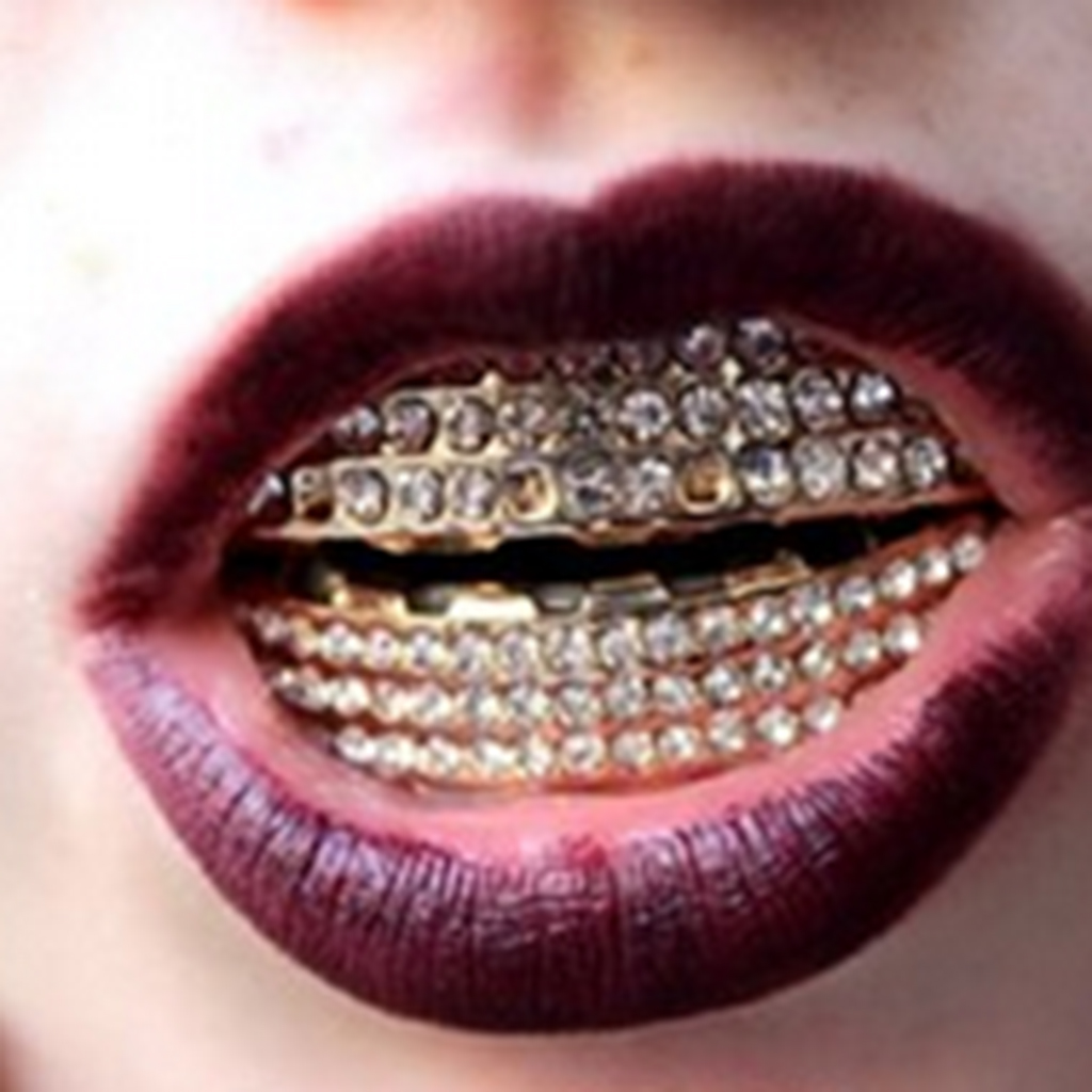 18K Gold Plated Grills Rapper Teeth Grill Bling Hip Hop Halloween | eBay