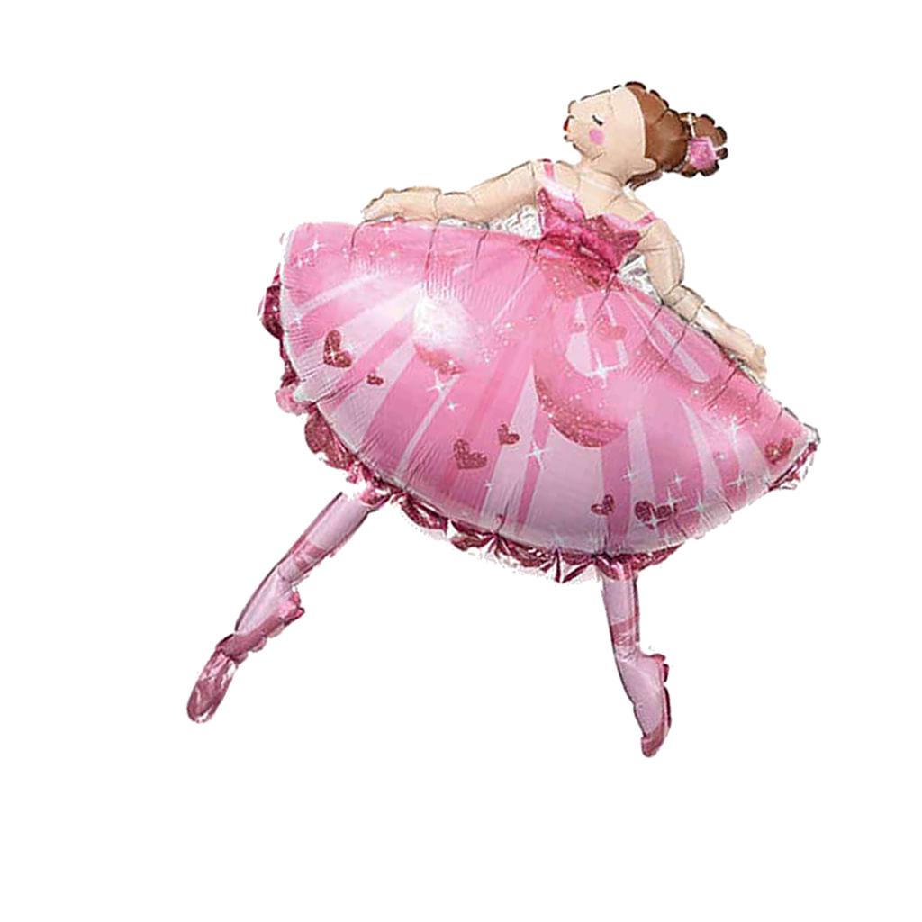 Large Ballet Dancing Girl Ballerina Foil Helium Balloon Princess Party