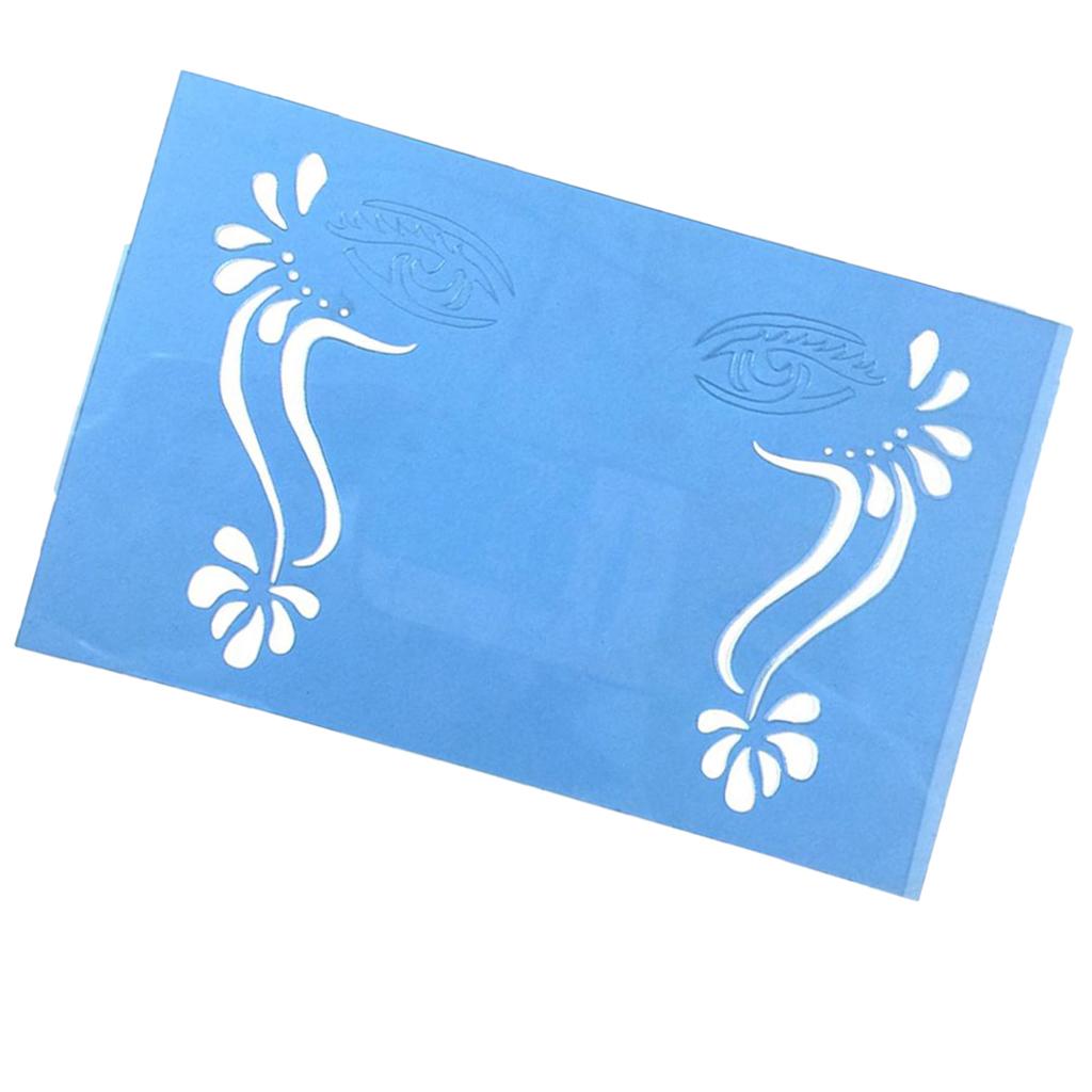 Cosplay Airbrush Paint Stencils Face Body Painting Template Stage