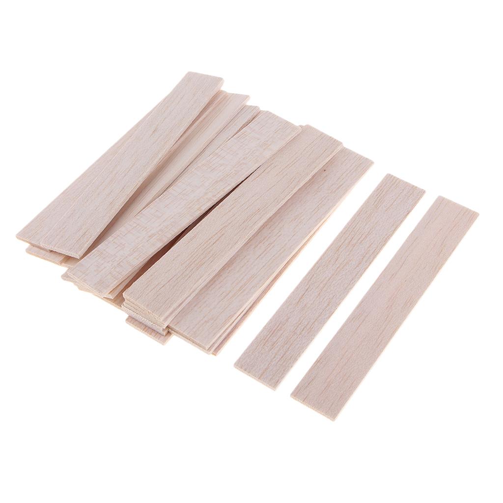 Natural Wood Sticks Wooden Plaque Strips for Model Making Hobby Craft