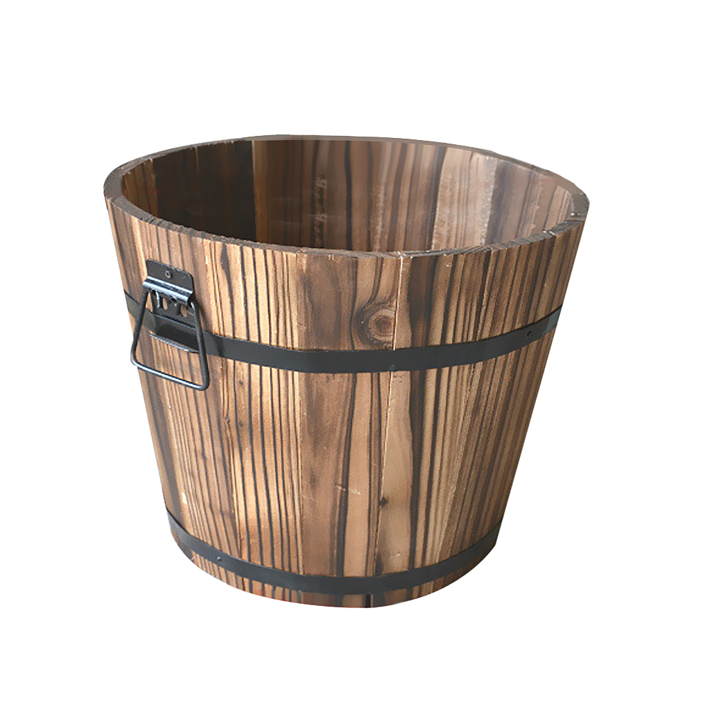 Wooden Bucket Planter