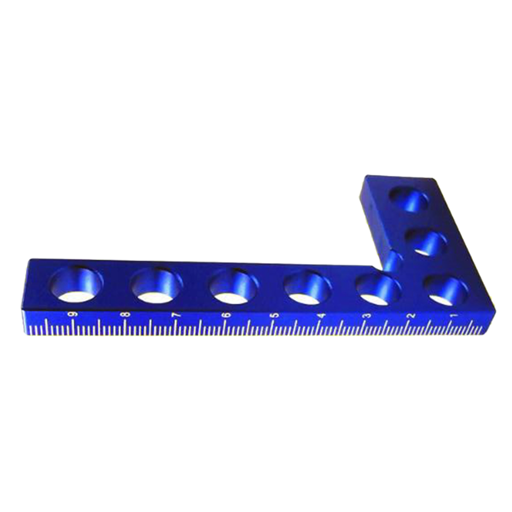 90 Degree Precision Woodworking Positioning Mini Square 100mm Metric_Blue