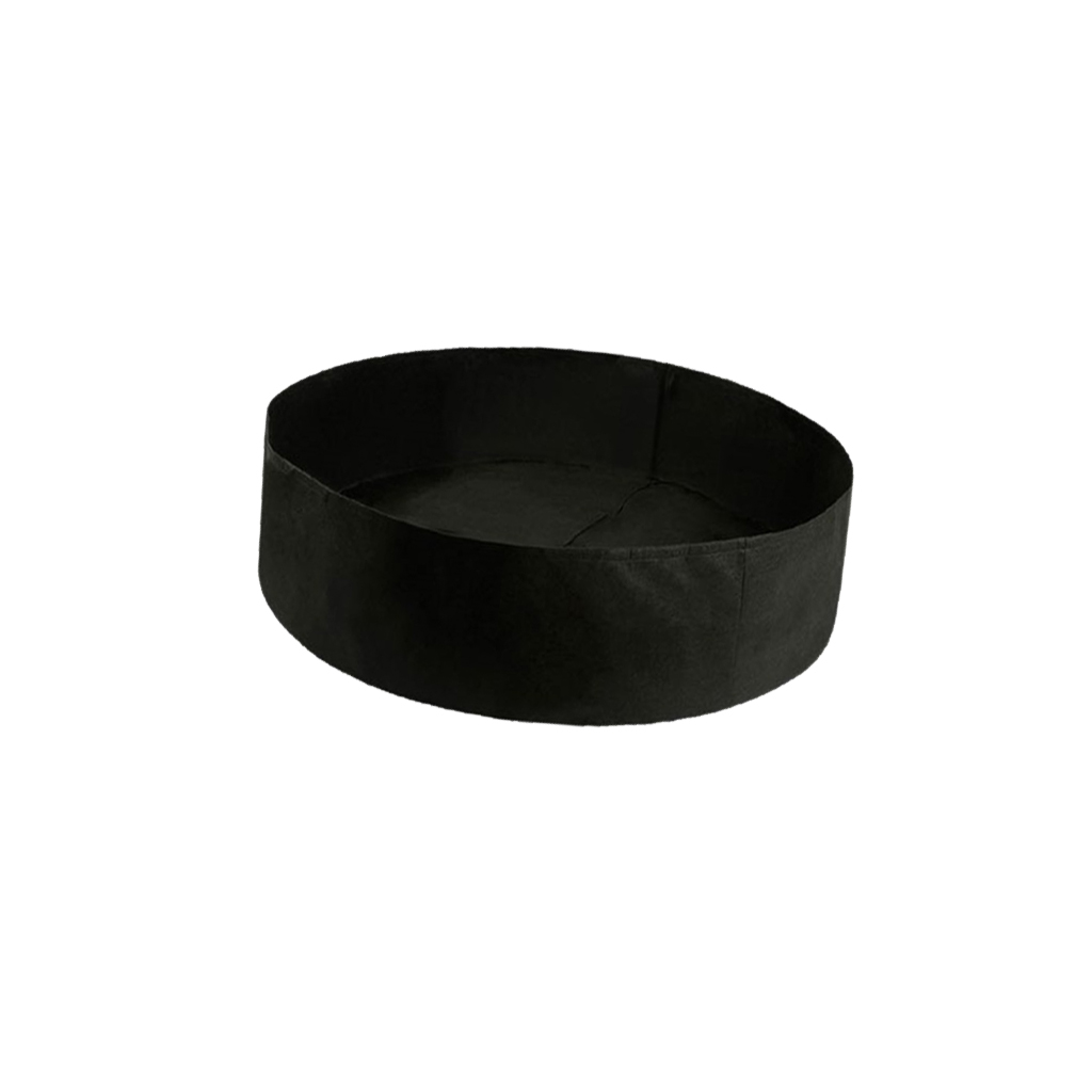 Round Felt Non-woven Plant Grow Bags Potato Container Black_50x20cm