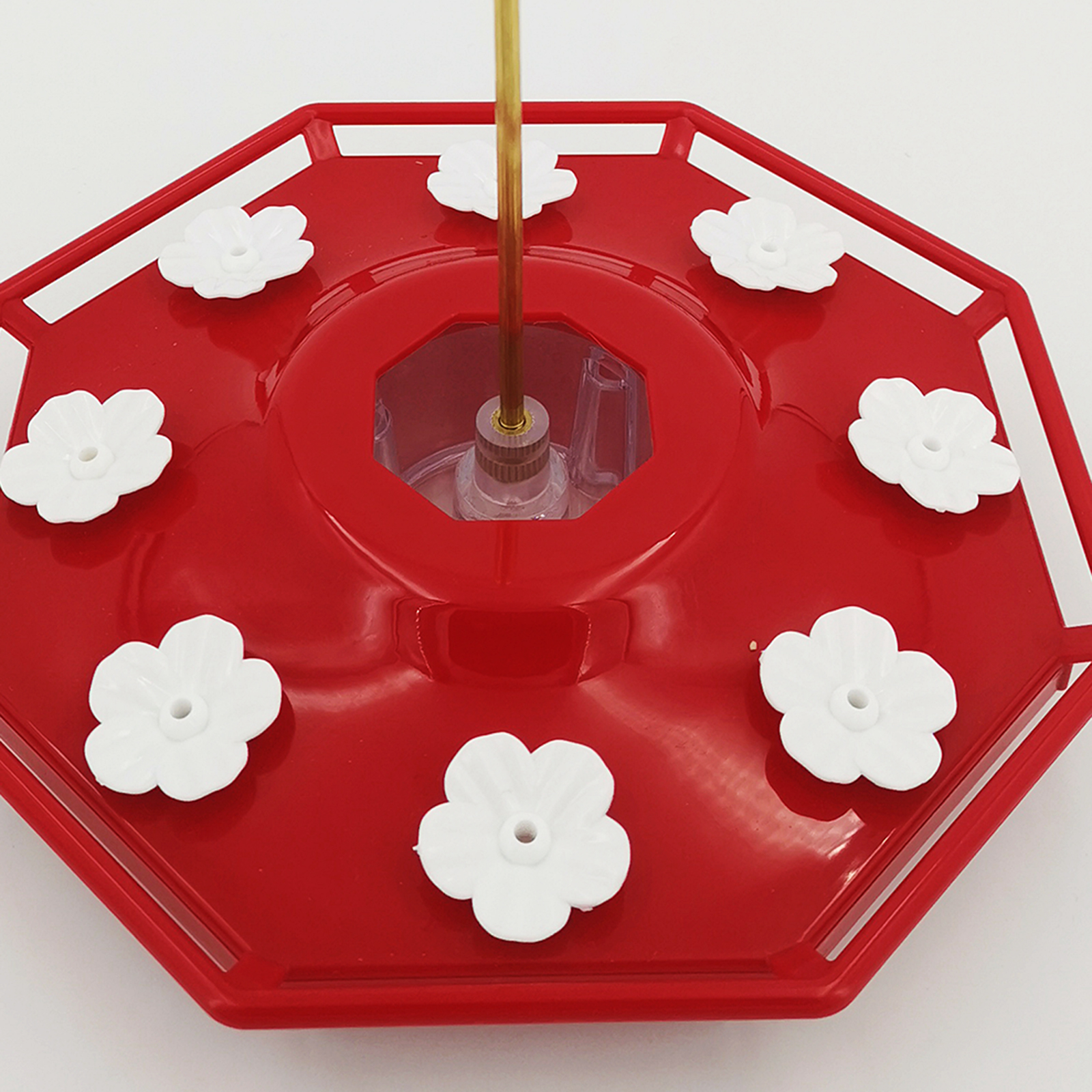 Outdoor Leak-Proof Hummingbird Nectar Flower Feeder Refill Humming Feeder C