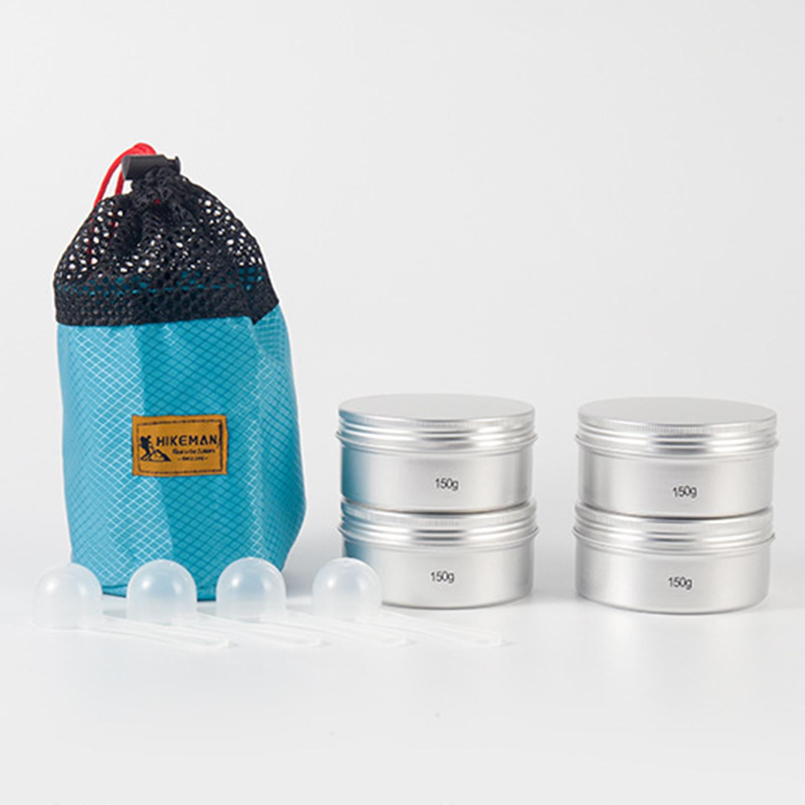 Multifunctional Tin Box Container Keep Food Fresh for Camping 150G