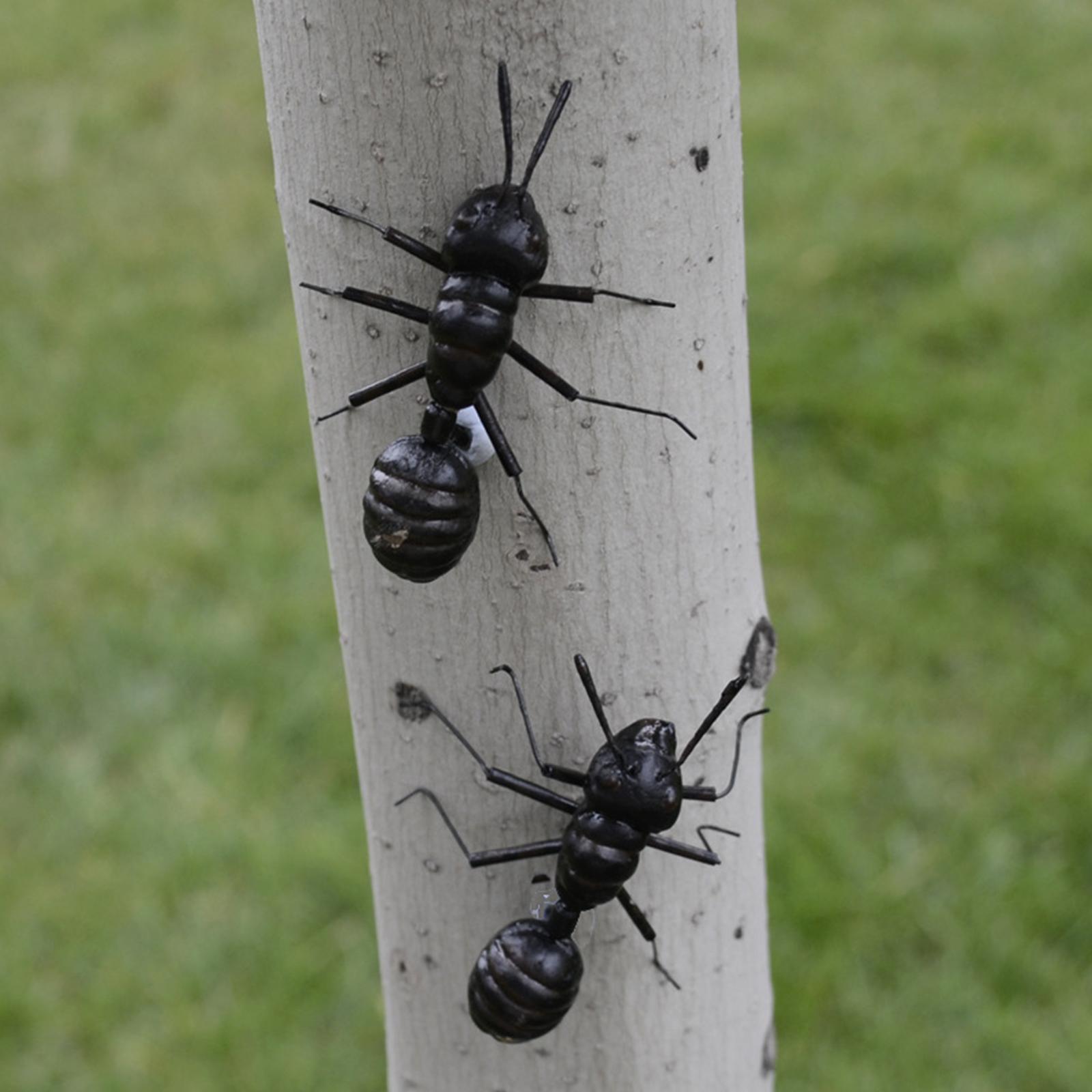 Simulation Ants Toys Yard Porch Wall Sculpture Fridge Magnet Ornaments 5pcs